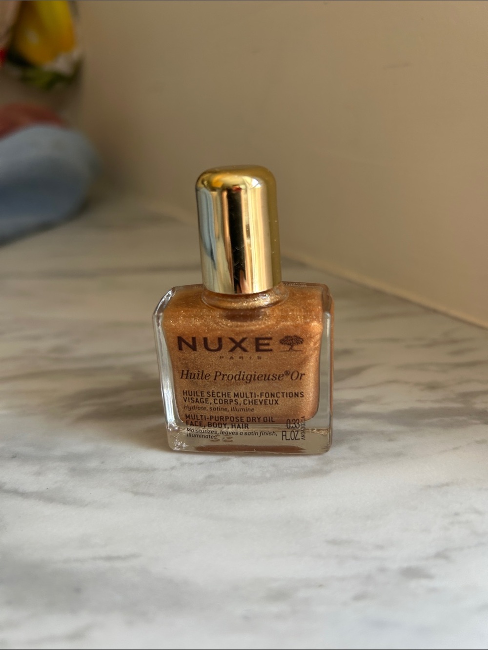 NUXE Huile Shimmering Dry Oil  Color: Golden, easy travel size